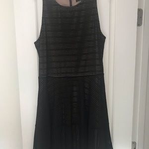 BCBG black eyelet dress